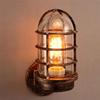 Vintage Industrial Unique Wall Light Cage Guard Sconce Loft Light Modern Indoor Lighting Wall Lamps Iron Copper Lighting