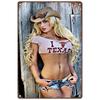 Vintage Metal Tin Signs Sexy Hot Western Retro Pin-Up Cowgirls Posters Decor Plaque Home Decoratios For Garage Bar Cafe Club Pub