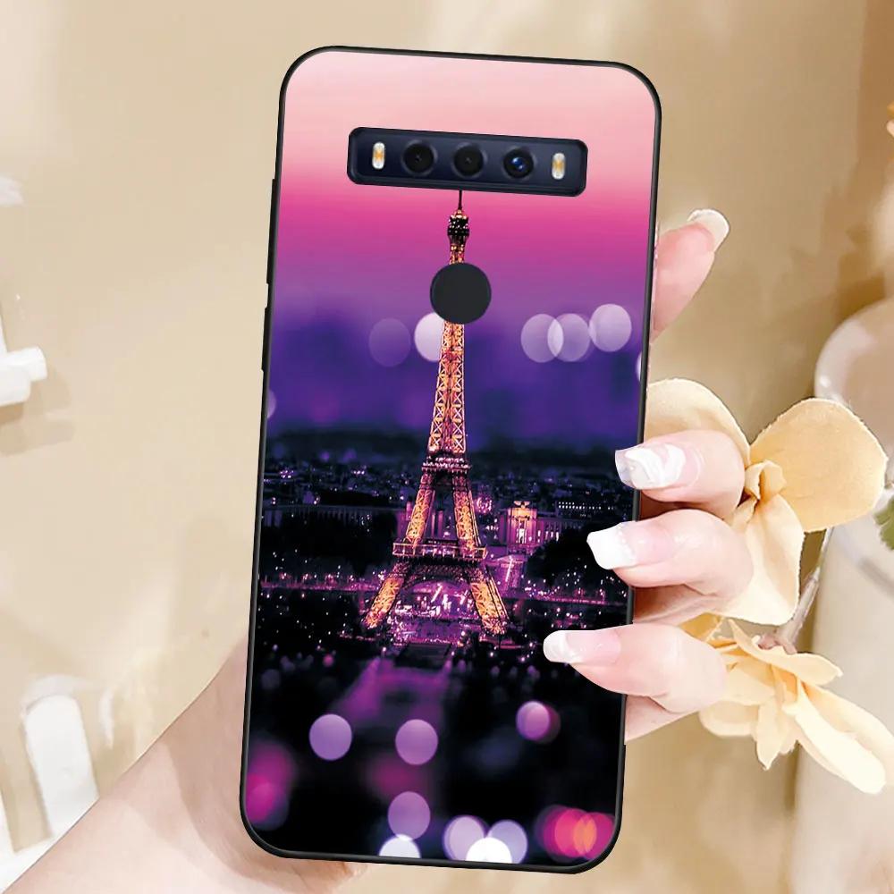 Чехол для TCL 10 SE Чехол ТПУ Мягкий Силикон Модный Телефон Funda Для TCL 10SE Задняя Крышка T766H T766J T766U T766A Чехол Capa Мраморный
