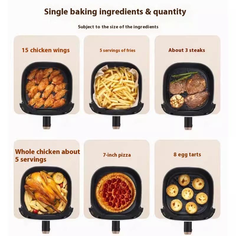 Фритюрница бытовая визуальная интеллектуальная с таймером и контролем температуры, автоматическая, большой емкости, с функцией отключения питания, интегрированная электрическая фритюрница