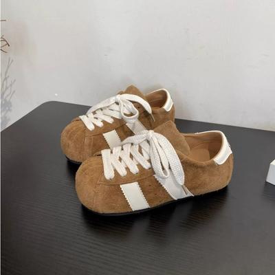 Ретро все включено Boken одинарные туфли женские осень и зима новые кожаные модные универсальные повседневные на платформе с увеличением роста доска обувь