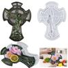 Irregular Resin Tray Mold Jewelry Box Resin Mold Archangel Michael Plaster Epoxy Mold for DIY Crafts Home Decorations