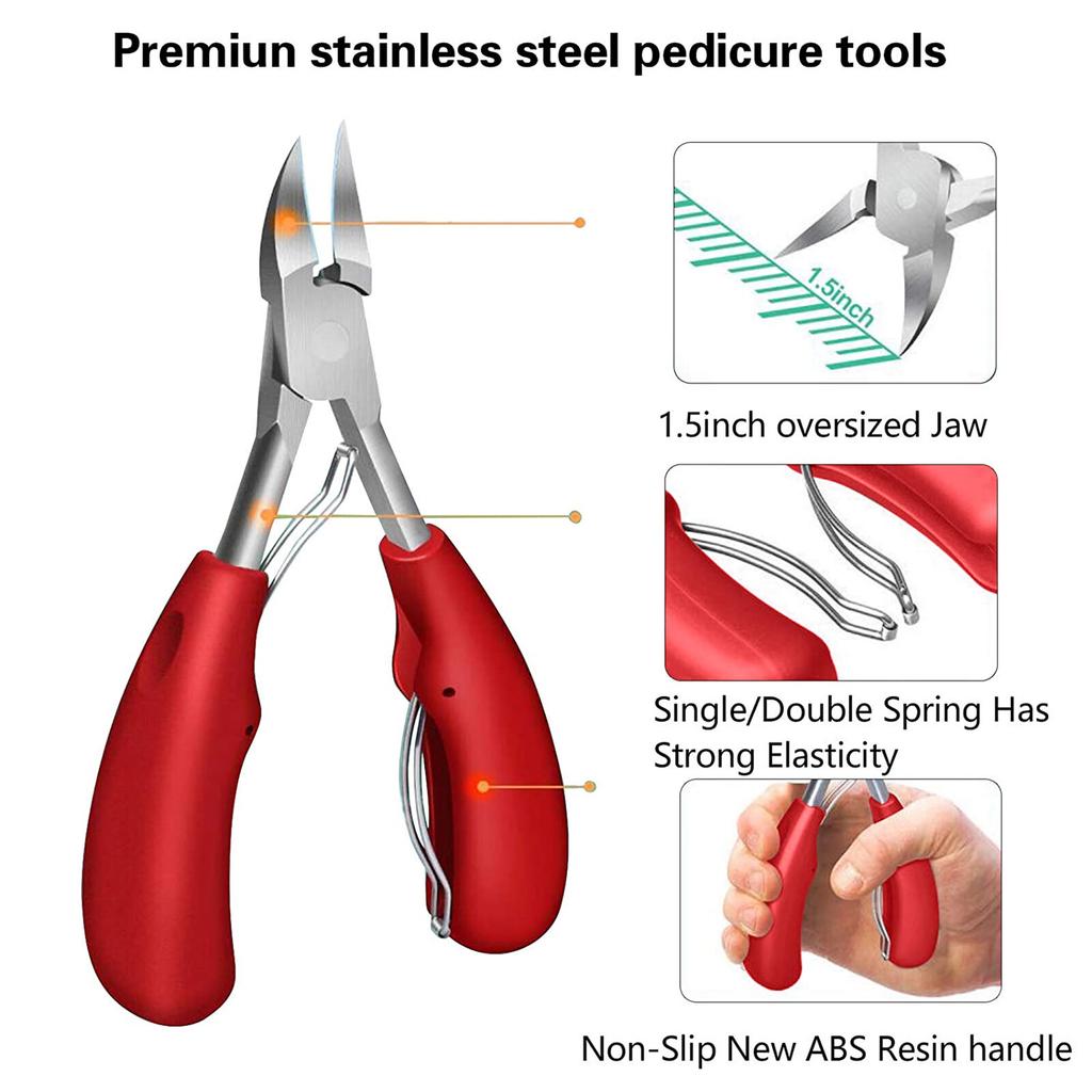 Машинки для стрижки ногтей Ramidos, прецизионная обрезка розового золота для толстых ногтей или вросших ногтей на ногах