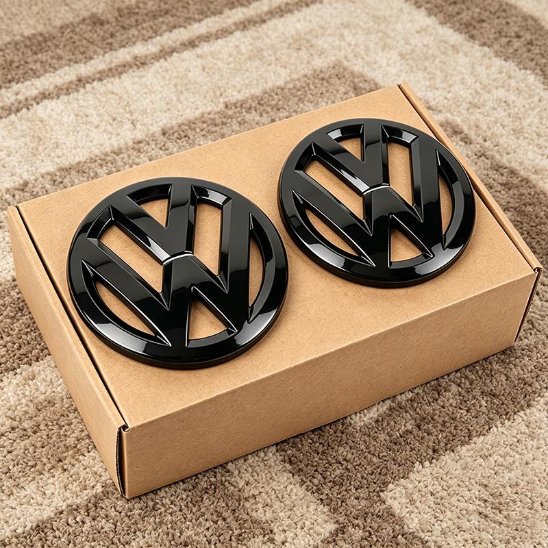 For VW Volkswagen Car Logo Front Grille Rear Trunk Decoration Sticker For VW GTI Golf MK6 Polo Passat B6 CC Tiguan T-ROC Jetta Arteon zs3