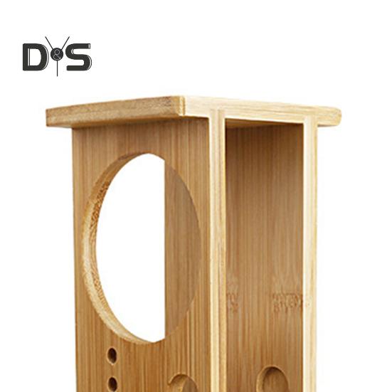 Держатель для набора барменских инструментов, держатель для набора шейкеров, большая вместимость, универсальная многоцелевая деревянная стойка для хранения барменских инструментов