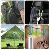 5pcs Aluminum Alloy Carabiner Spring Clip Hook Spring-Loaded Kettle Hook for Camping Hiking