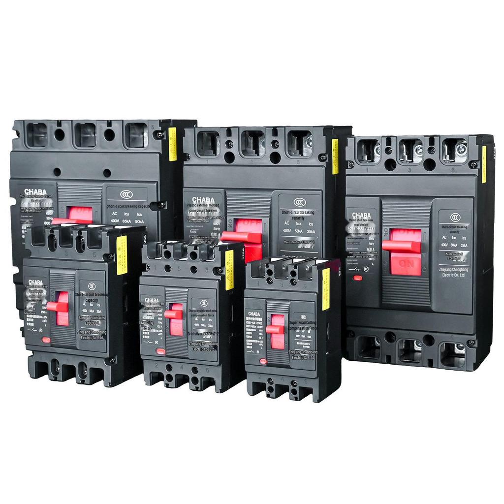 CM1 Three-Phase Molded Case Circuit Breaker, 380V, Air Switch, Available in 63A, 100A, 160A, 250A, 400A, 630A, 800A.