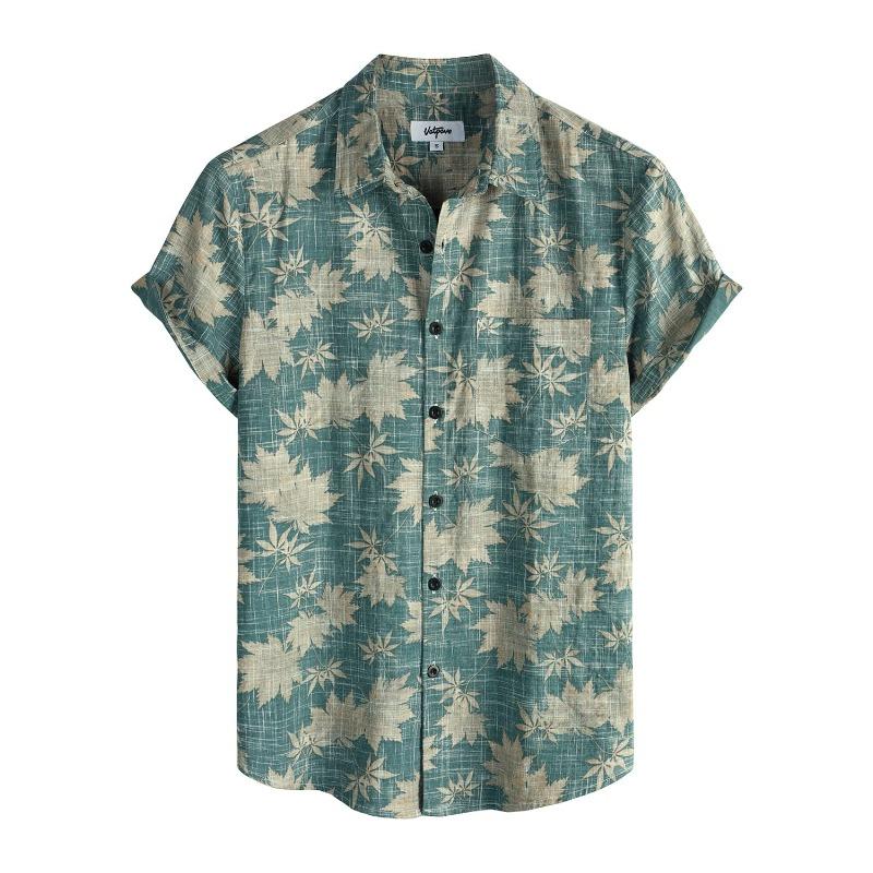 Летняя мужская рубашка Vocation Lapel Camisa с 3D-принтом, повседневная дышащая гавайская рубашка, модные мужские и женские топы, пляжная блузка с коротким рукавом