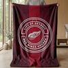 Detroit Red Wings Flannel Fleece Blanket Cozy Warm Throw Blanket For Couch Bed Travel All Season Use