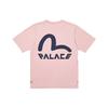 Palace X Evisu футболка с чайкой Розовый нектар Унисекс Топы P21EVTS005