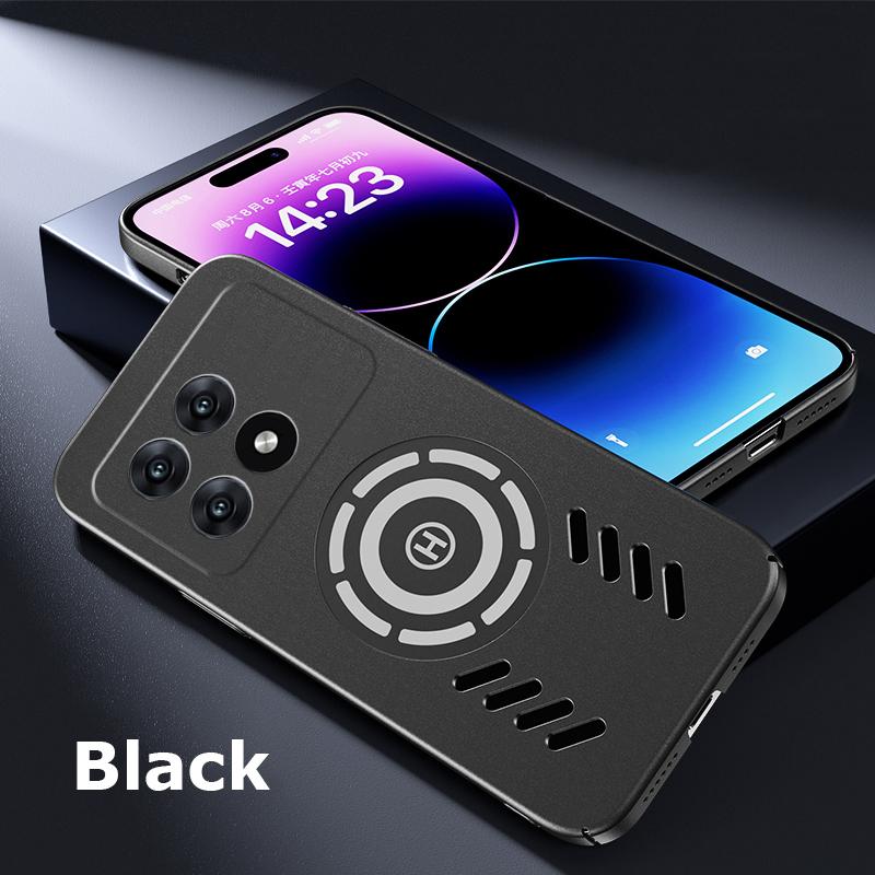 Для Xiaomi Redmi K70 K70E K60 K60E K50 K40S K40 Ultra Gaming Pro Ice Магнитное рассеивание тепла Матовый чехол для ПК Дышащий охлаждающий чехол