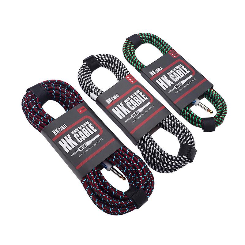 HK Плетеный аудиокабель с шумоподавлением для гитары, бас-гитары и инструментов