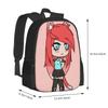 Gacha Life Дизайн сумки с узором Клау Школьный рюкзак Gachaverse Gachaworld Аниме Манга Lunime Mike Bloxburg Игра Онлайн