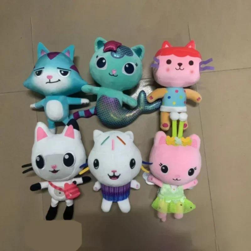 Gabby's Dollhouse Plush Toys Mercat Cartoon Stuffed Animals Figure Smiling Cat Hug Gaby Girl Plushie Dolls Kids Christmas Gifts