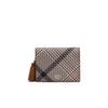 Daks Brown Check Pattern Card Wallet With Tassel Dcwa5f328w2