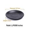 Melamine Black Imitation Porcelain Plate - Versatile Dish for Hot Pot, Barbecue, and Cold Dishes