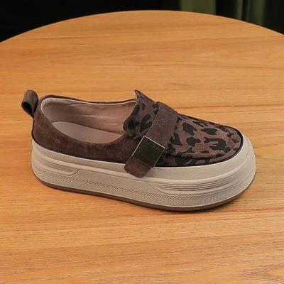 Женские мокасины на платформе, туфли на плоской подошве, замшевые повседневные спортивные кроссовки, осень 2024, новый тренд, мода, бег, ходьба, толстая обувь, Mujer