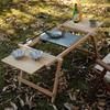 Wood IGT Folding Table Expandable Camping Long Tables Multifunctional Outdoor Tables Picnic Table Forest Coffee Table