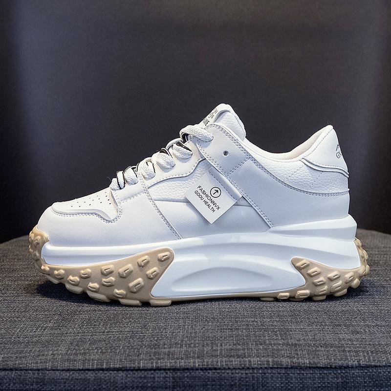 Обувь осень и зима женская натуральная кожа обувь платформа спортивная повседневная белая обувь женская мода