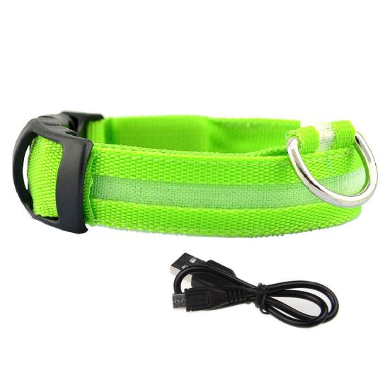 Ошейник-светящийся кулон для щенка, питомца, собаки, с мигающим светодиодом, USB-перезаряжаемый, против потери