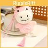 Cute Plush Horse Pendant With Tassel Decoration And Embroidery Design Daily For