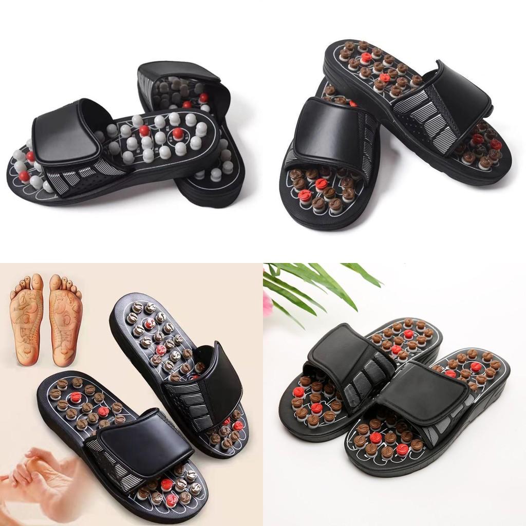 Round Dot Foot Massage Slippers For Men And Women With Elevation Function