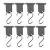 8 Pack RV Awning Hook S Shaped RV Party Awning Light Holder Support for Party Camping Tent