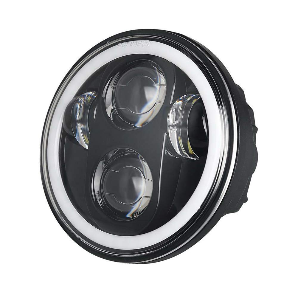 Фара Sportster 5,75 дюйма LED фара с кольцом Squid, функцией дневных ходовых огней (DRL) и поворотников,
