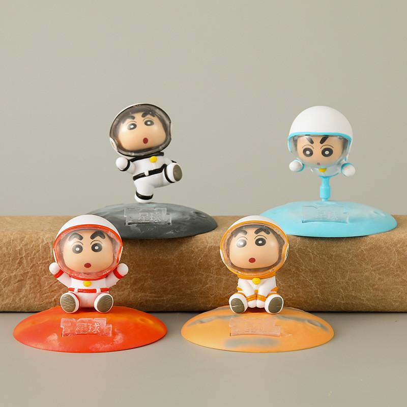 Adorable 6 Piece Space Themed Pvc Figure Set Featuring Cartoon Character Models