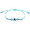 Fashion Colorful Devil Evil Eye Bracelet For Women Crystal Bead Handmade Braided Rope Thread Lucky Kids Couple Jewelry