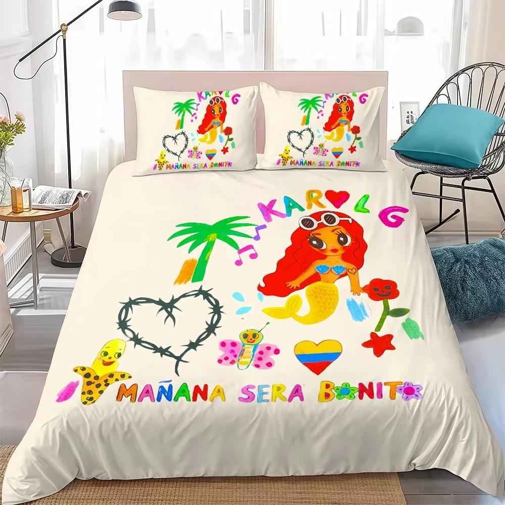 3D Print Manana Sera Bonito Karol G Bedding Set Single Twin Full Queen King Size Bed Set Adult Kid Bedroom Duvetcover Sets