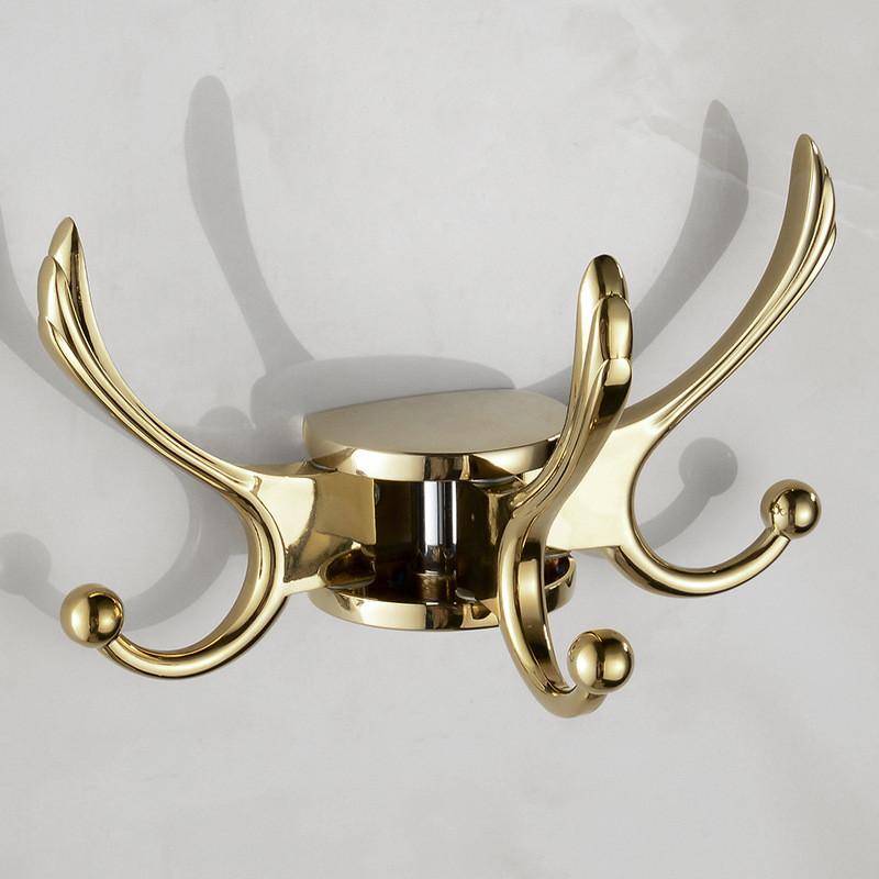 Tuqiu Bathroom Towel Hooks Wall Robe Hooks Black Kitchen Hanger Hook Gold Key Hat Bag Hanger Holder Clothes Hook 5 colors