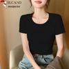 Женская футболка Woodpecker с коротким рукавом и круглым вырезом