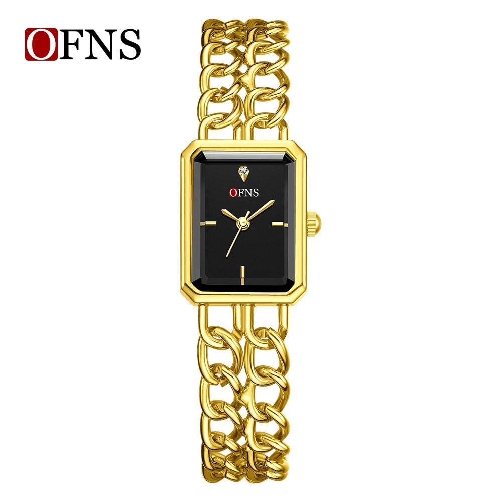 Luxury Women's Quartz Watch Elegant Diamond Dial Stainless Steel Band Waterproof Casual Wristwatch