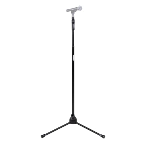 Shure by Gator Deluxe Tripod Microphone Stand, Straight Type, with Pistol Grip Clutch, SH-TRIPODSTANDDX