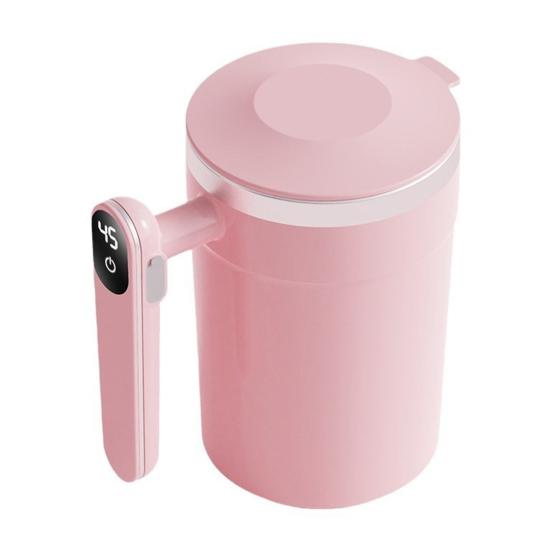 Automatic Magnetic Stirring Mug Rechargeable Blender Cup with Detachable Stirrer Portable Electric Mixing Mug for Hot Protein Shakes Coffee Tea