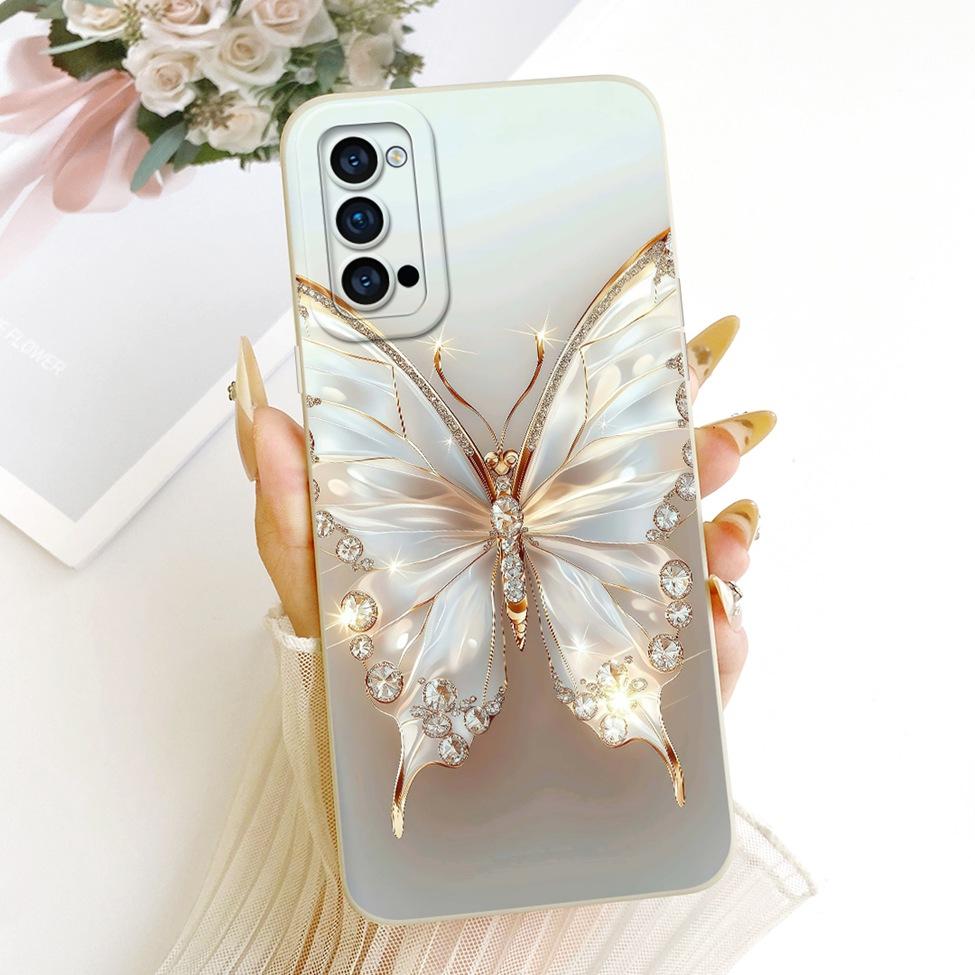 Casing For Oppo Reno4 5G Cover Fashion Cartoon Cute Funny Painted Silicone Phone Case For Oppo CPH2091 PDPM00 PDPT00