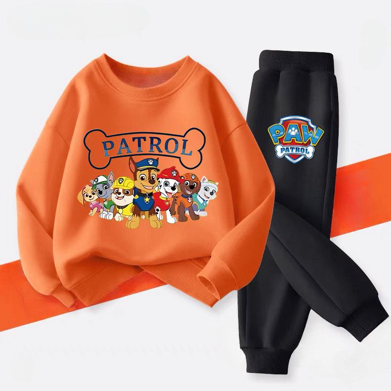 Kids Casual Sweatsuit Boys Long Sleeved Pullover and Pants 2 Pcs Sets Autumn New Children's Sweatshirts Set