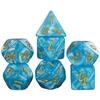 Набор кубиков DND 7 шт. Мраморный эффект Многогранный D4-D20 для игры Gargons Ролевая игра DND Настольная игра