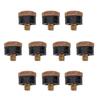 10Pcs 10/11/12/13mm Screw-on Cue Tips Pool Snooker Billiards Replacement Parts