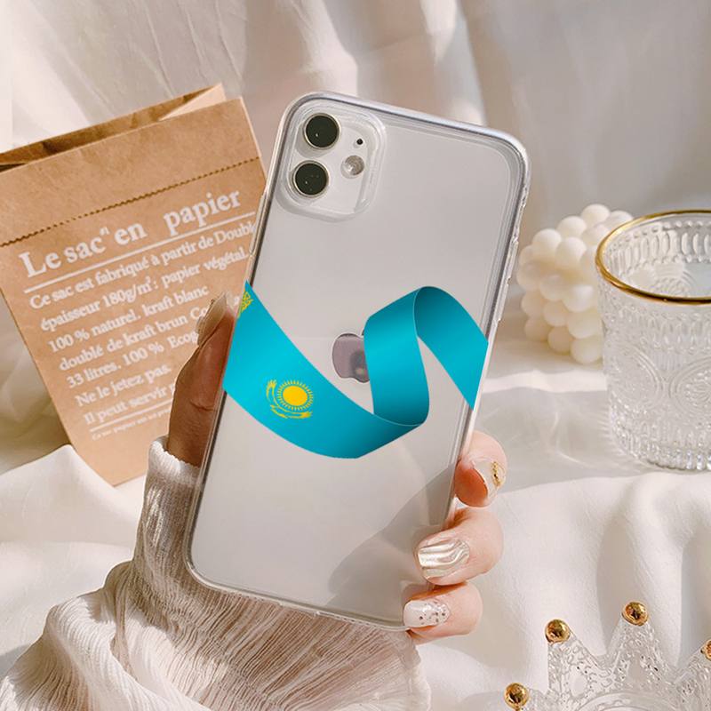 Чехол для телефона MaiYaCa с флагом Казахстана для iPhone 13 11 12 pro XS MAX 8 7 6 6S Plus X 5S SE 2020 XR