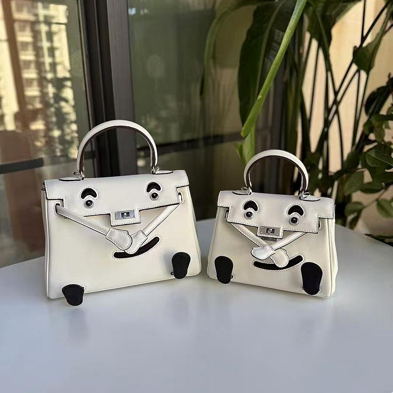 Сумка для девочек 2025 года, нишевая дизайнерская сумка из коровьей кожи с цветными блоками Baotou Layer, повседневная сумка через плечо Millennium Doll