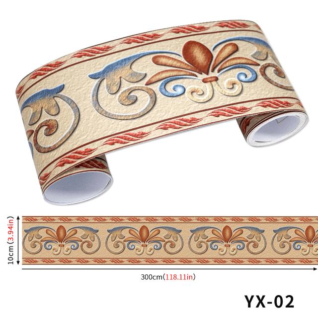 Съемный бордюр для пола, самоклеящиеся наклейки на плитку, пилинг-палка для гостиной, водостойкий настенный декор, линии, наклейки для кухни, ванной комнаты