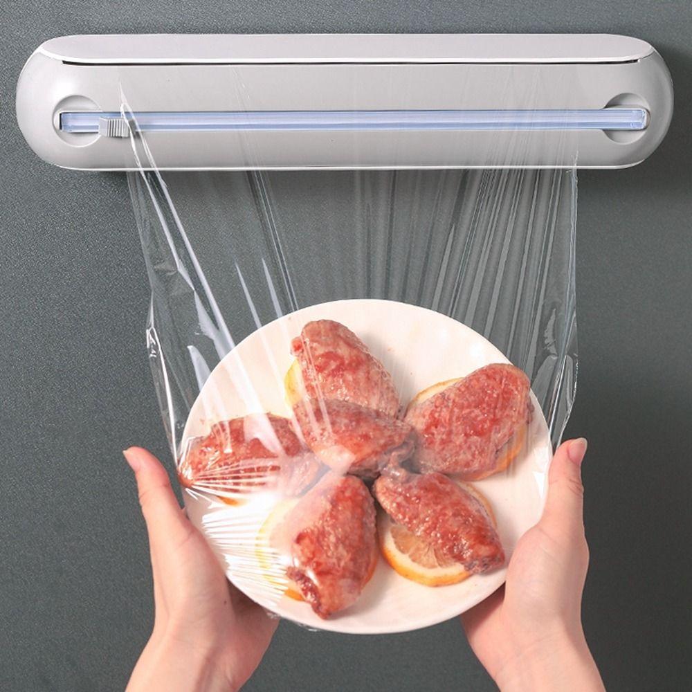 Диспенсер для пищевой пленки, сохраняющий свежесть, магнитный слайдер для алюминиевой фольги, резак для холодильника