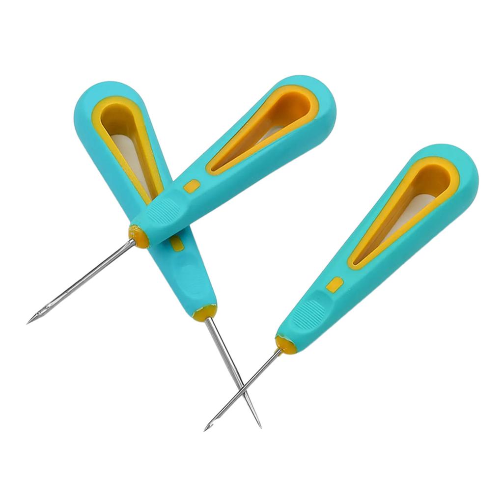 3x DIY Candle Making Punch Tool Round Hole Cone Hand Drills Punch Needle Candle Wick Tools for Crafting Candle Making