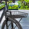 Bicycle Basket Front Pannier Metal Easy Assembly Carrying Cargo Bike Rack for