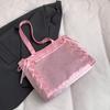 2025 лето маленький свежий двухмерный юань портативный маленький тоут девушка лента завязана плечо подмышечная сумка повседневная мода