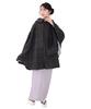 Japanese Style Coat Tombi Tombi Coat Cape Poncho Women's (L, Check)