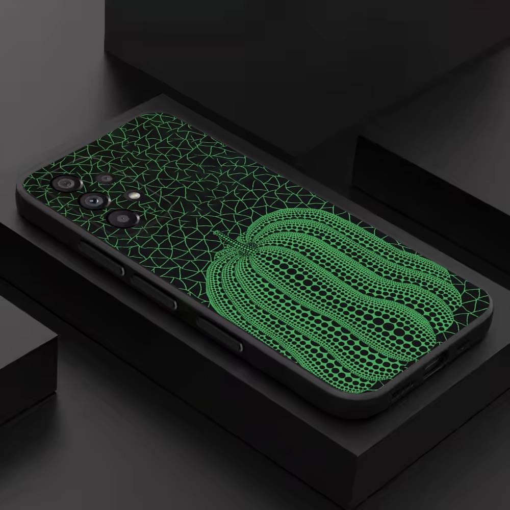 Тыква Яёи Кусама Искусство Для Samsung S 26,25,24,23,22,30,21,10,9,Ultra,Plus,Lite,FE,4,5G Чехол Для Телефона Черный Мягкий Чехол