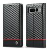Деловой кожаный защитный чехол с текстурой карбона для Google Pixel 10 9 8 7 6 A Pro XL, противоударный, с кошельком и держателем для карт, чехол для телефона